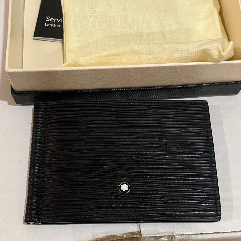 Montblanc Textured Black Leather Wallet